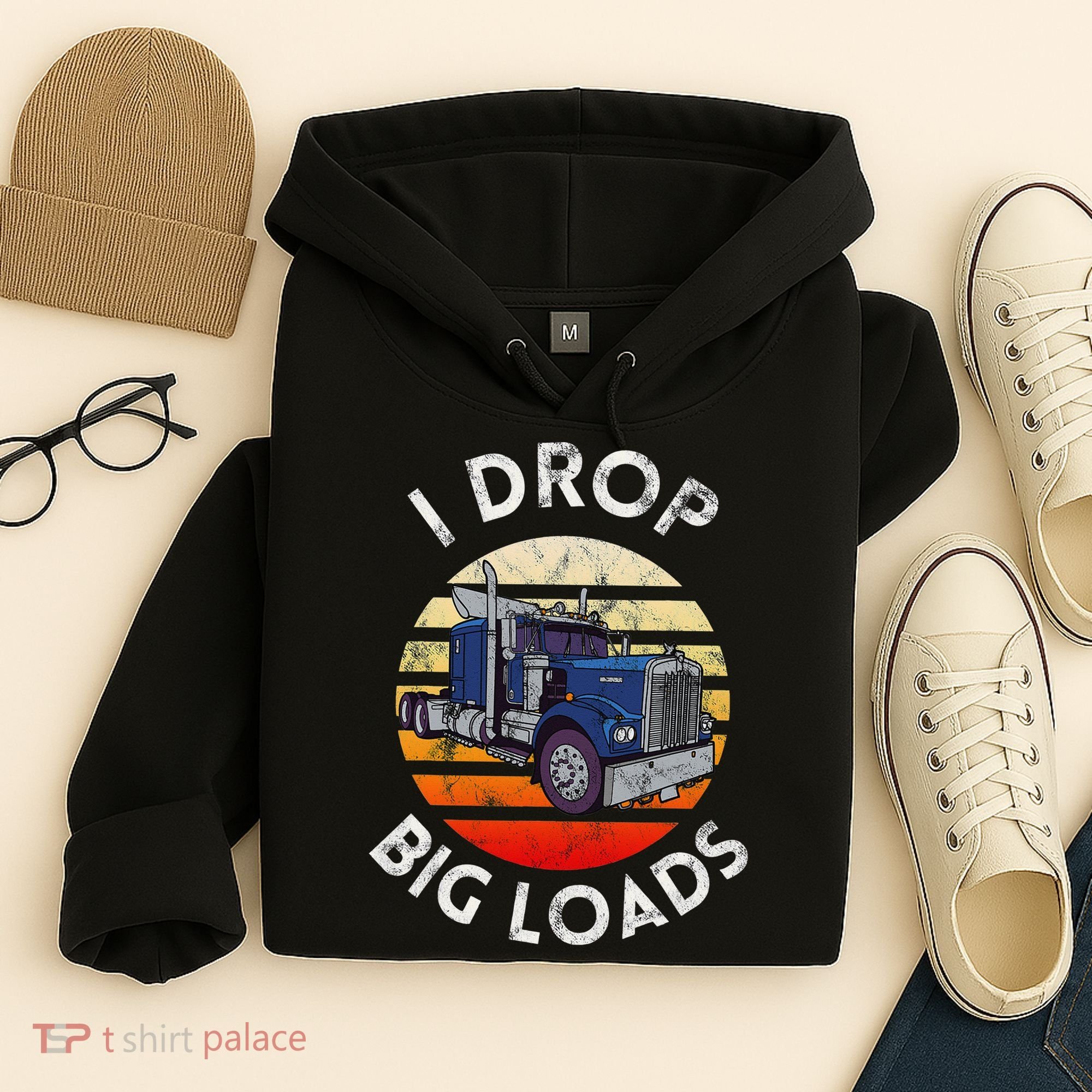 Funny  Novelty Big Rig Truck Drivers Trucker  Hoodie