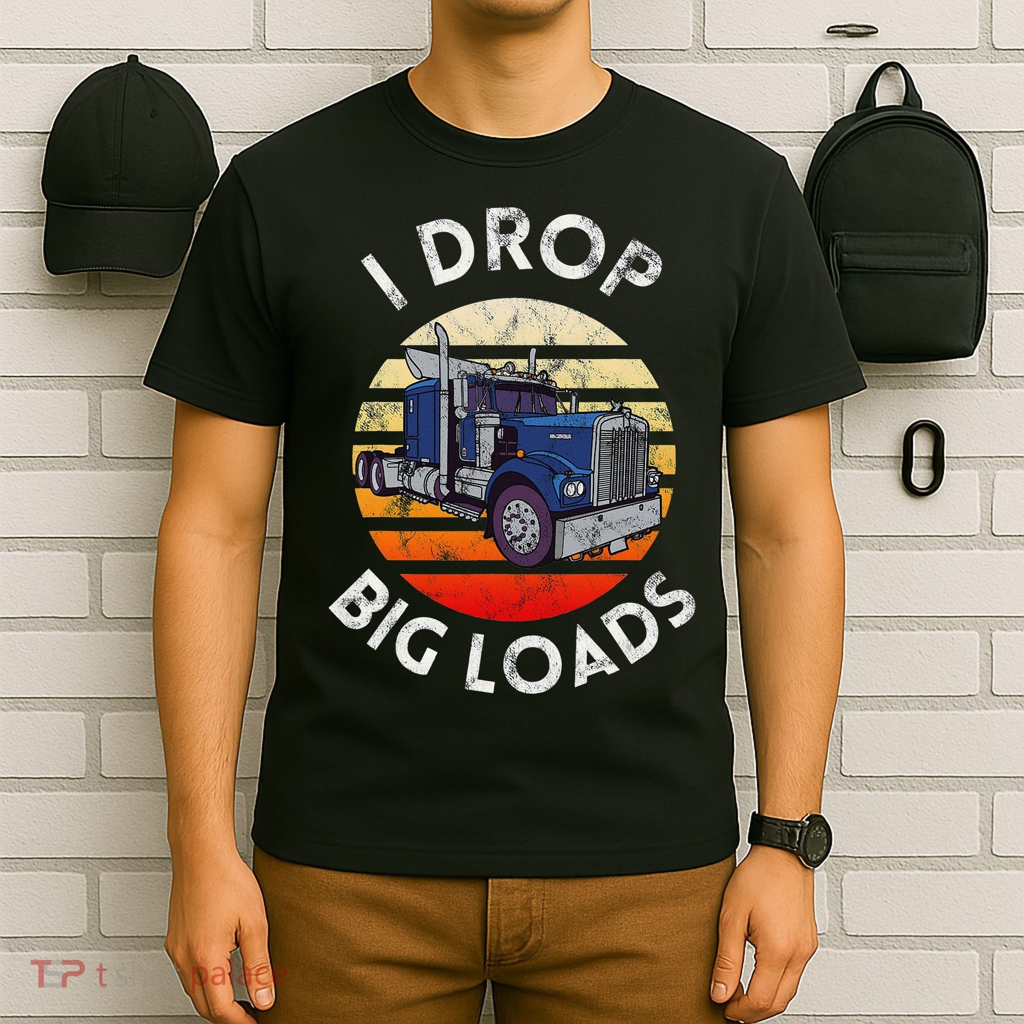 Funny  Novelty Big Rig Truck Drivers Trucker  T-Shirt