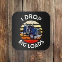Funny  Novelty Big Rig Truck Drivers Trucker  Coaster thumb 0