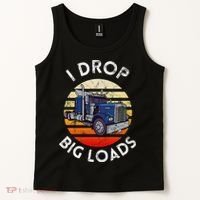 Funny  Novelty Big Rig Truck Drivers Trucker  Tank Top thumb 2
