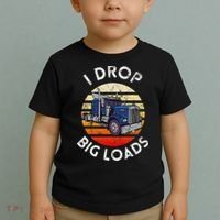 Funny  Novelty Big Rig Truck Drivers Trucker  Toddler T-Shirt thumb 2