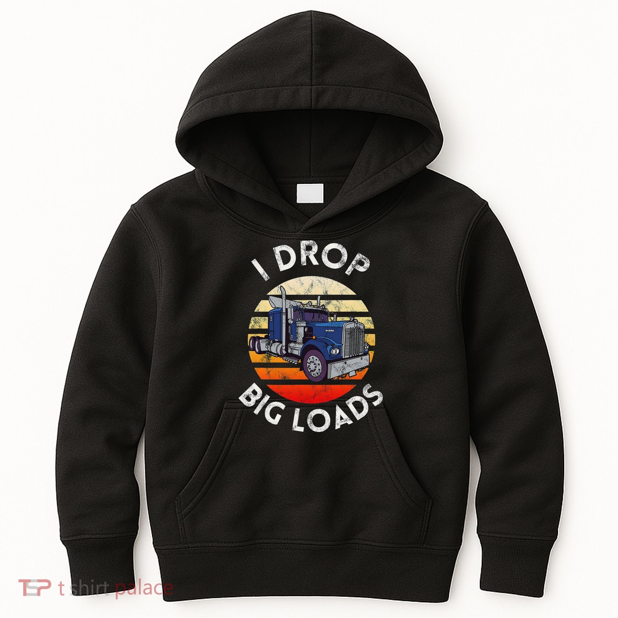 Funny  Novelty Big Rig Truck Drivers Trucker  Kids Hoodie