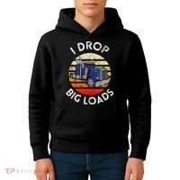 Funny  Novelty Big Rig Truck Drivers Trucker  Kids Hoodie thumb 4
