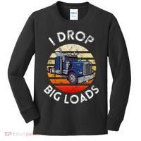 Funny  Novelty Big Rig Truck Drivers Trucker  Kids Long Sleeve Shirt thumb 0
