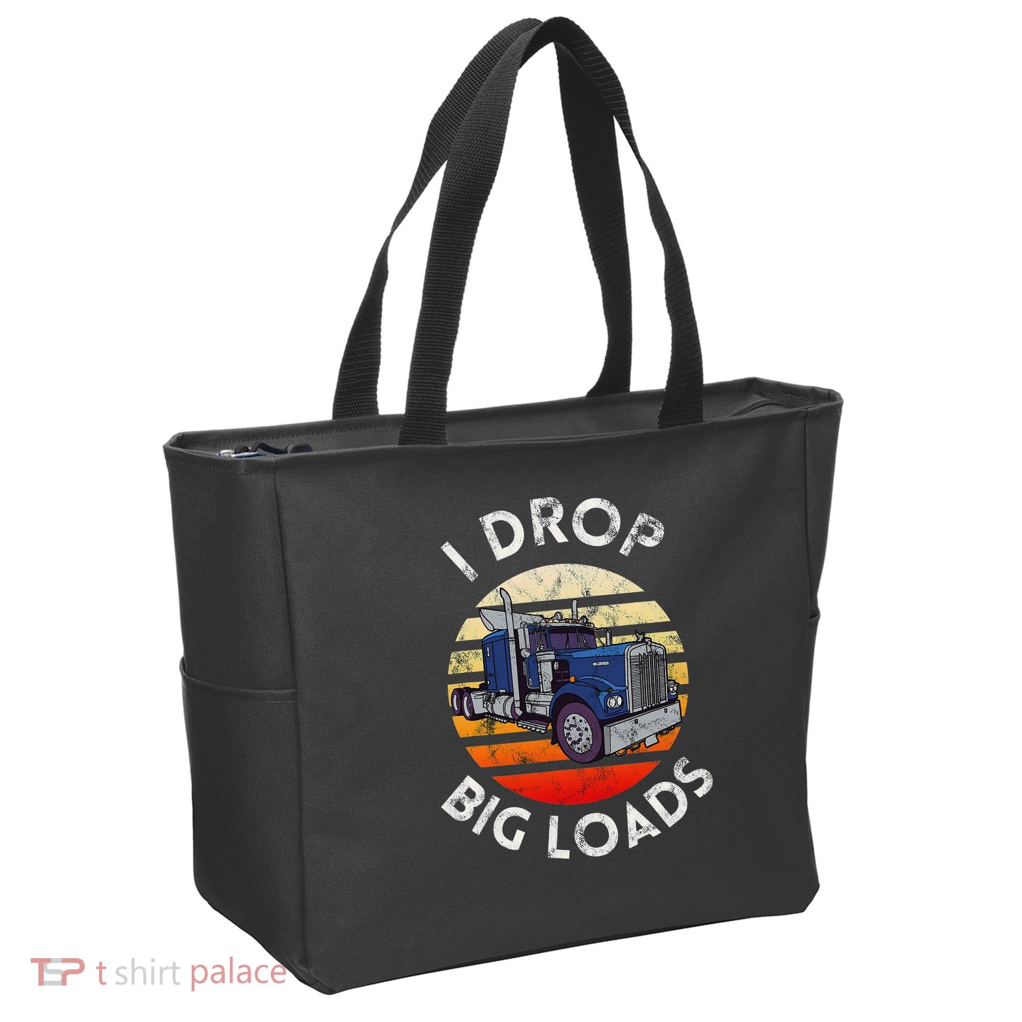 Funny  Novelty Big Rig Truck Drivers Trucker  Tote Bag