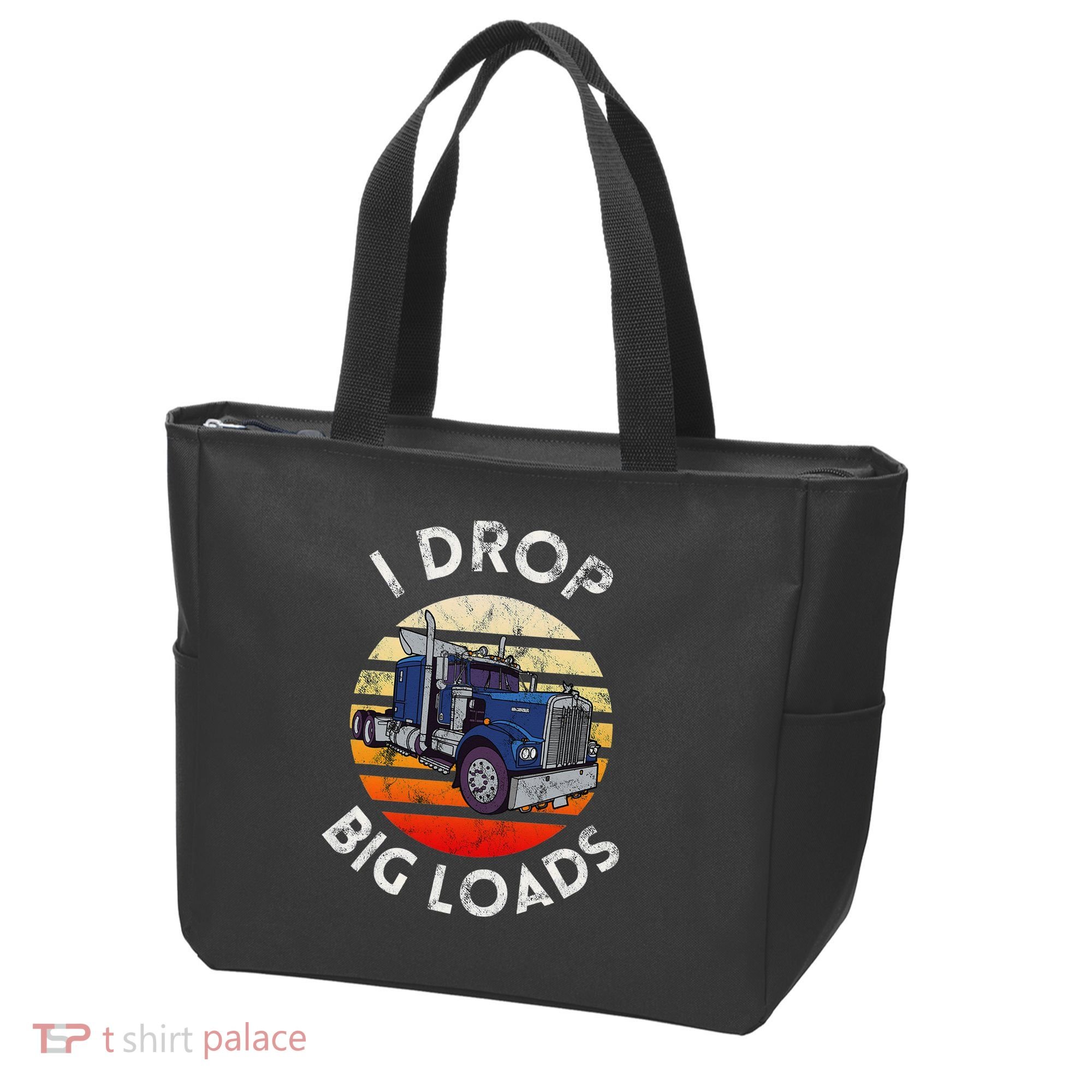 Funny  Novelty Big Rig Truck Drivers Trucker  Tote Bag