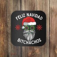 Feliz Navidad Bitchachos Funny Spanish Merry Christmas Skull TShirt Coaster thumb 0