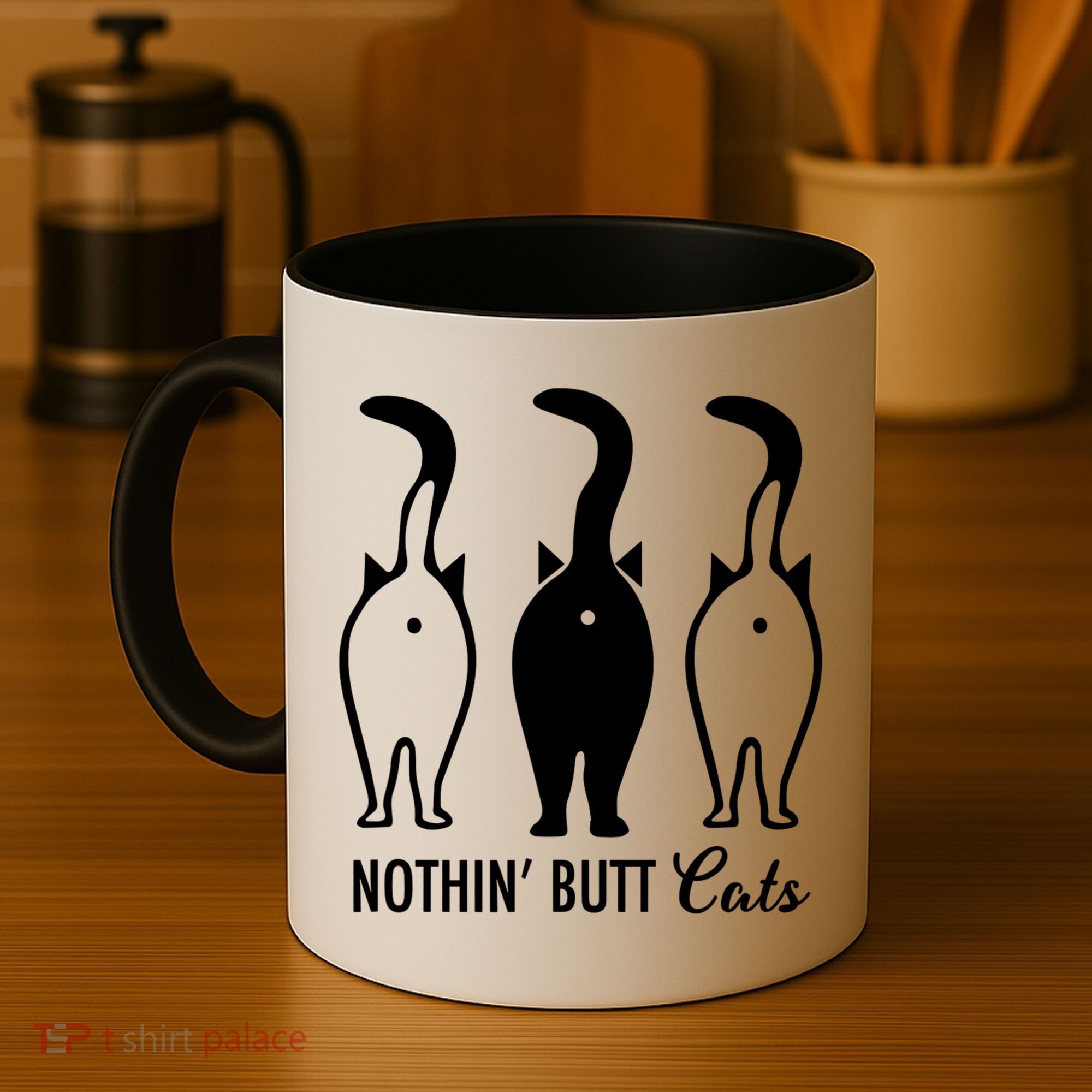 Funny Nothin' Butt Cats Butthole Cat Lover TShirt Coffee Mug