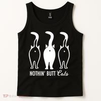 Funny Nothin' Butt Cats Butthole Cat Lover TShirt Tank Top thumb 2