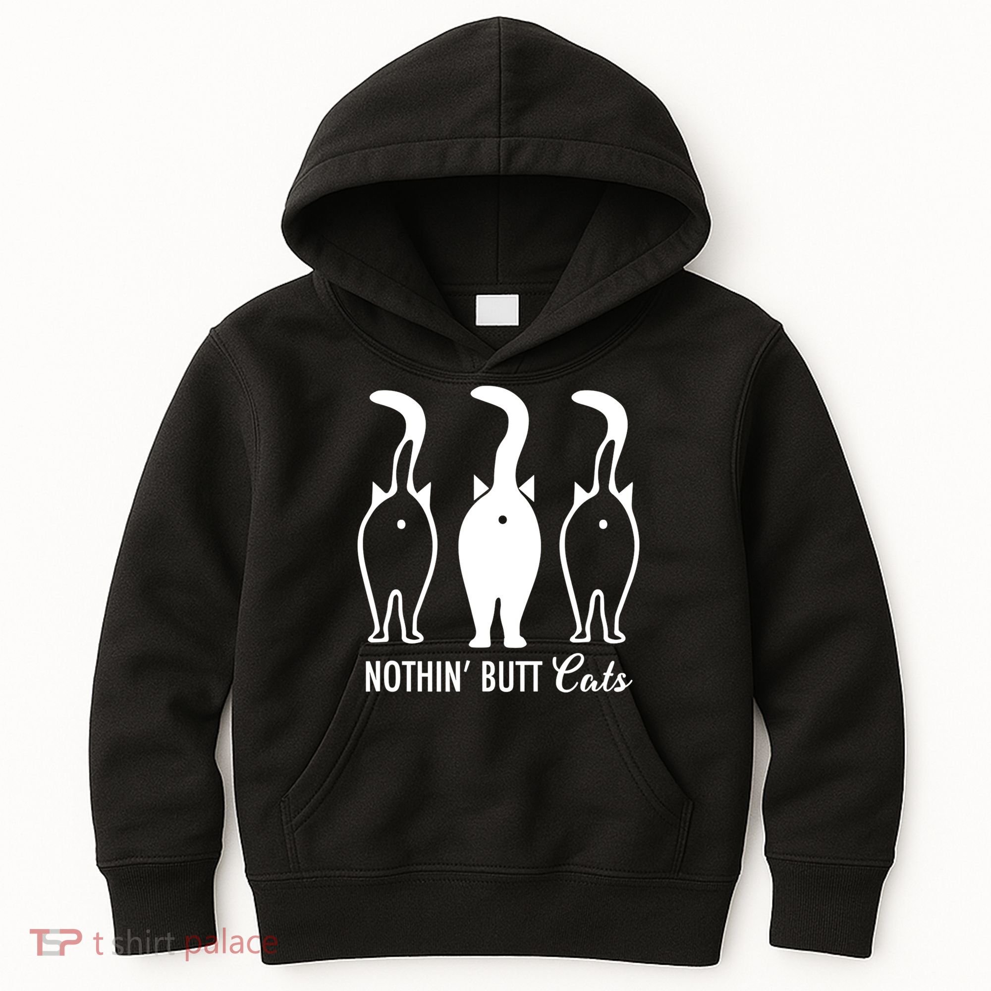 Funny Nothin' Butt Cats Butthole Cat Lover TShirt Kids Hoodie