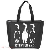 Funny Nothin' Butt Cats Butthole Cat Lover TShirt Tote Bag thumb 0