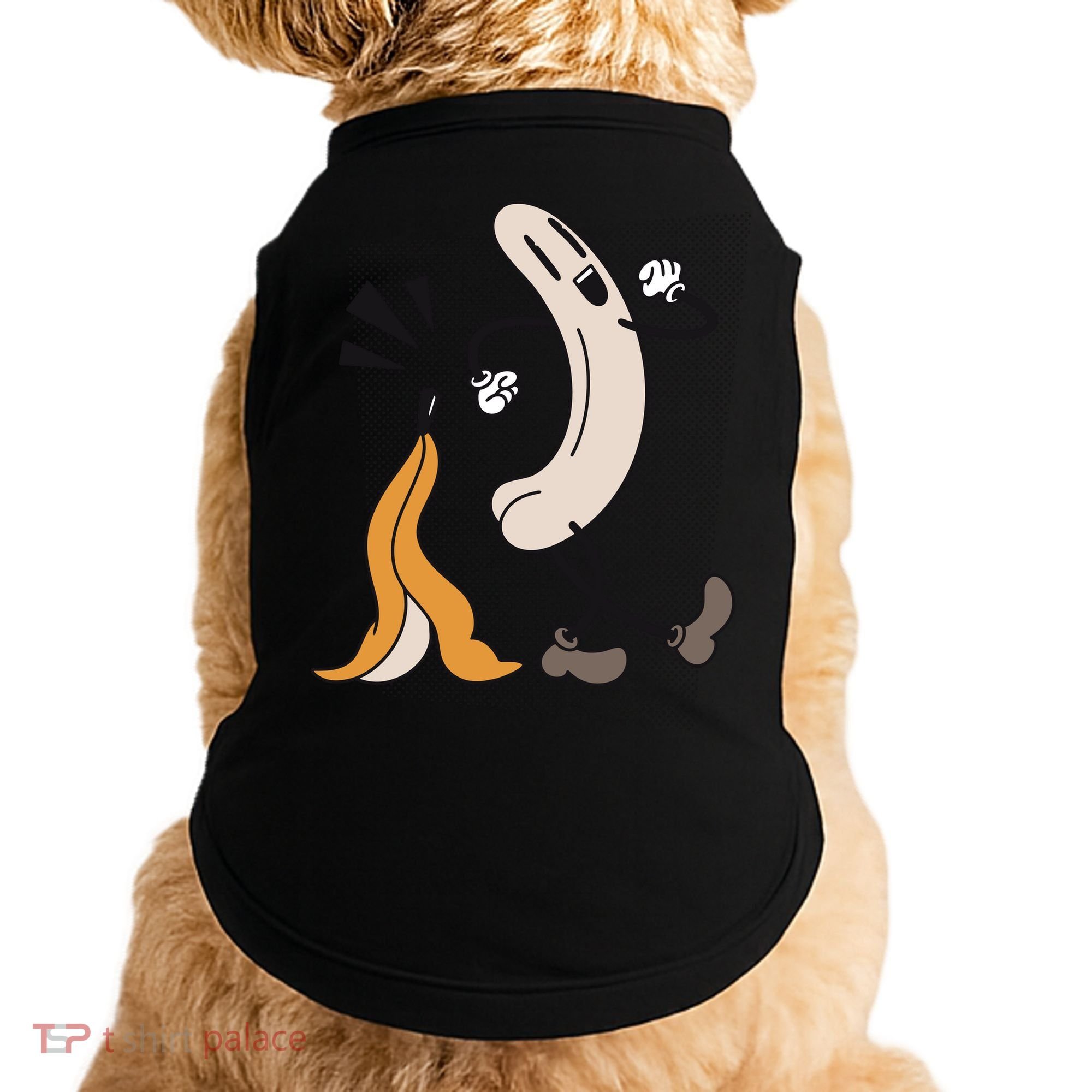 Funny Naked Banana Retro Cartoon 1 Doggie Tank