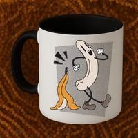 Funny Naked Banana Retro Cartoon 1 Coffee Mug thumb 2