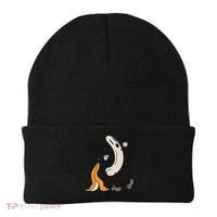 Funny Naked Banana Retro Cartoon 1 Beanie thumb 0