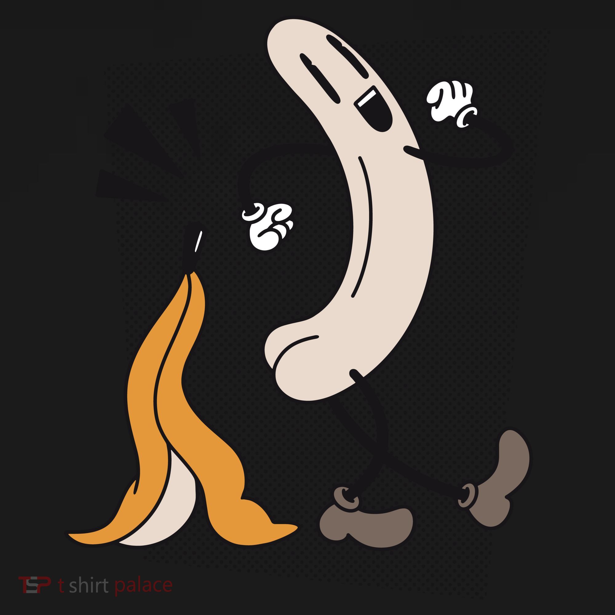 Funny Naked Banana Retro Cartoon 1 Women's Hoodie
