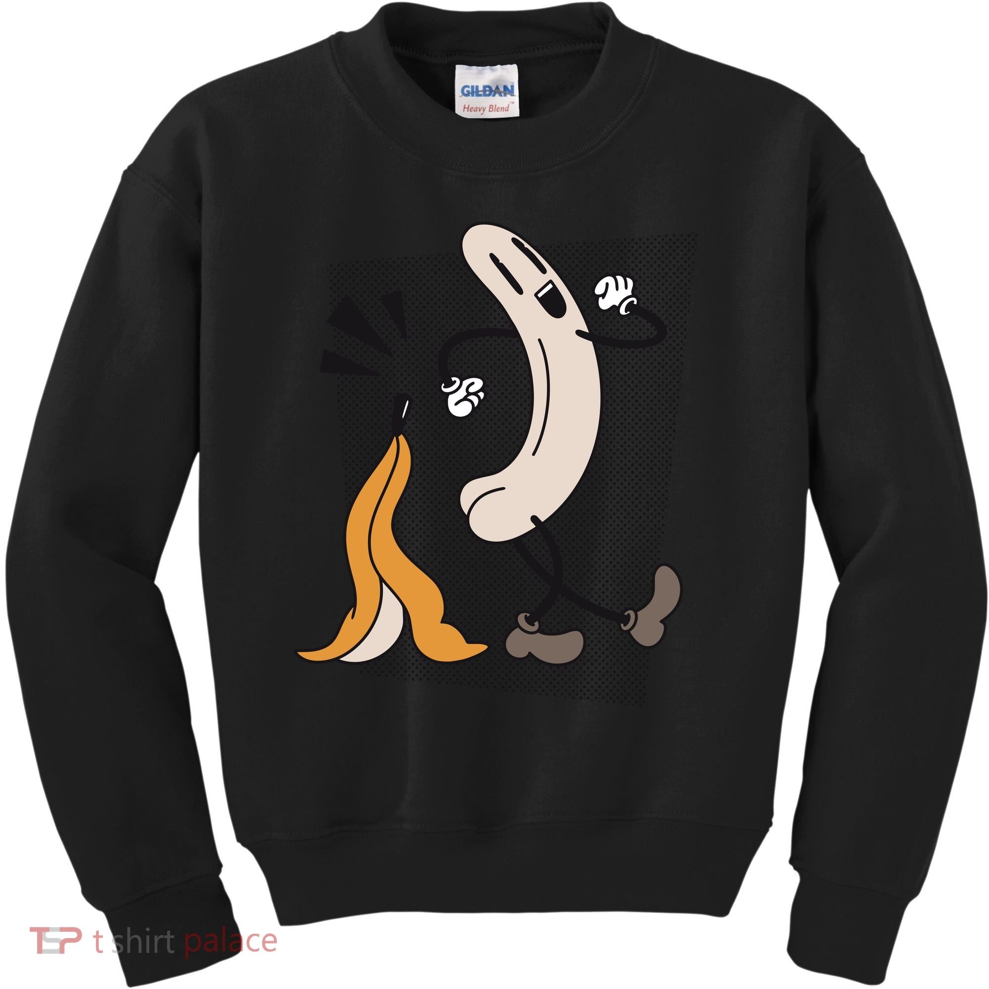 Funny Naked Banana Retro Cartoon 1 Kids Sweatshirt