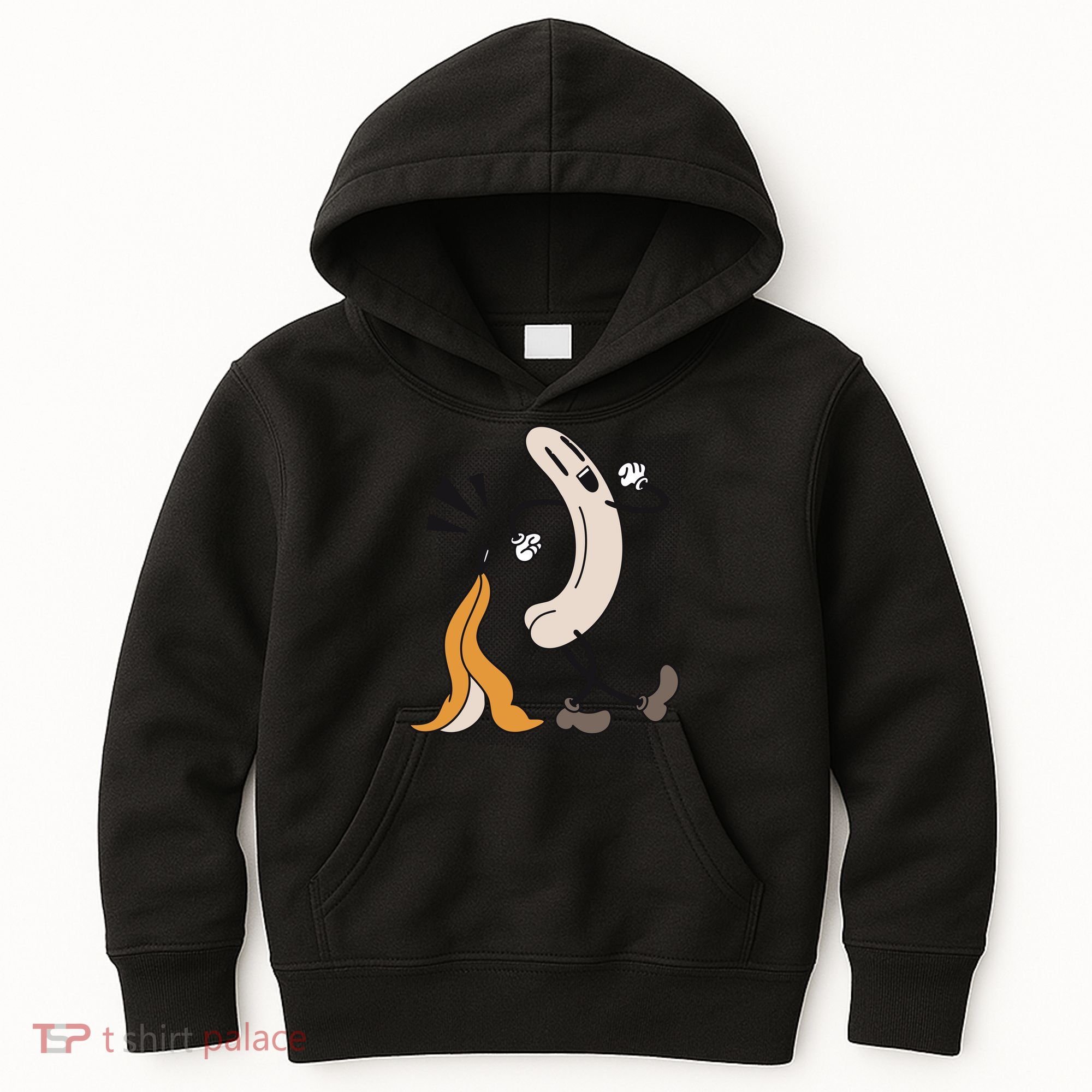 Funny Naked Banana Retro Cartoon 1 Kids Hoodie