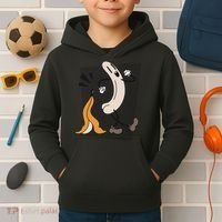 Funny Naked Banana Retro Cartoon 1 Kids Hoodie thumb 2
