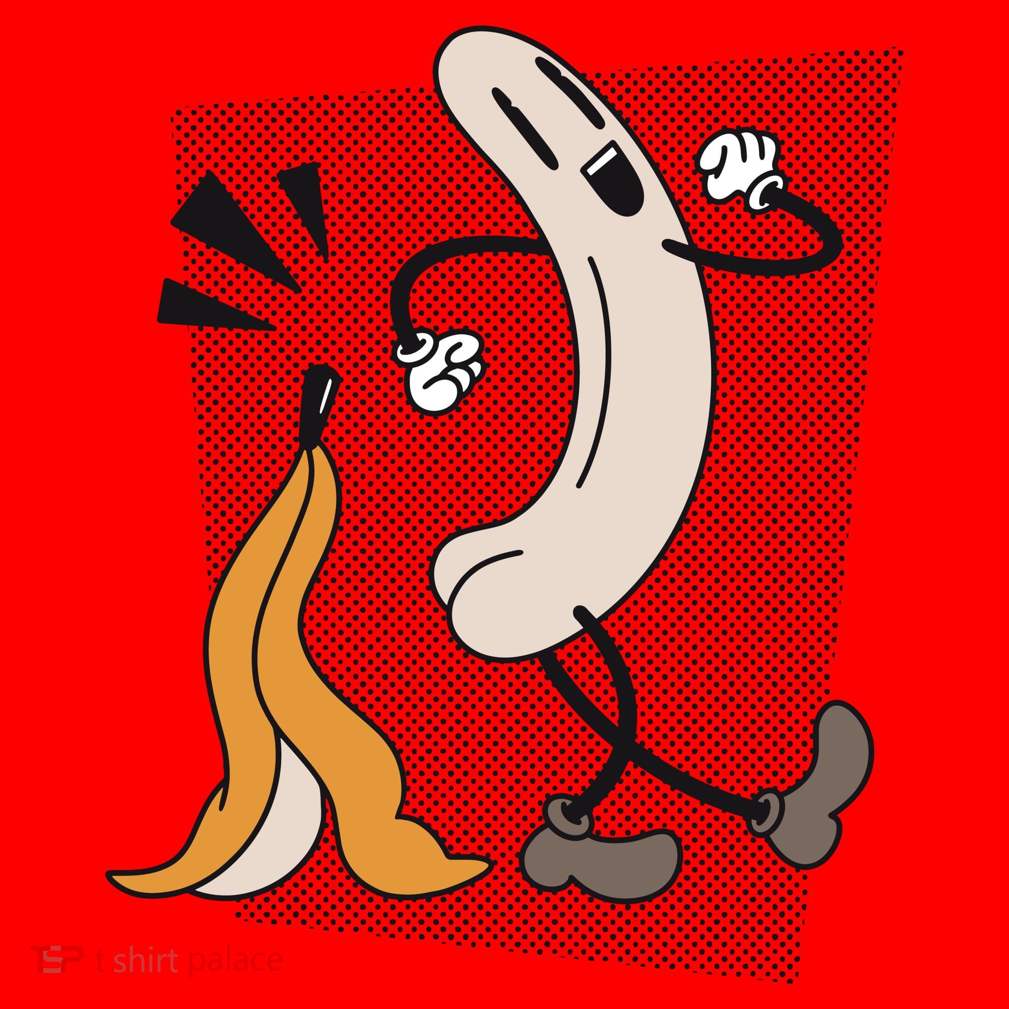 Funny Naked Banana Retro Cartoon 1 Santa Hat