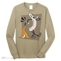 Funny Naked Banana Retro Cartoon 1 Long Sleeve Shirt thumb 0