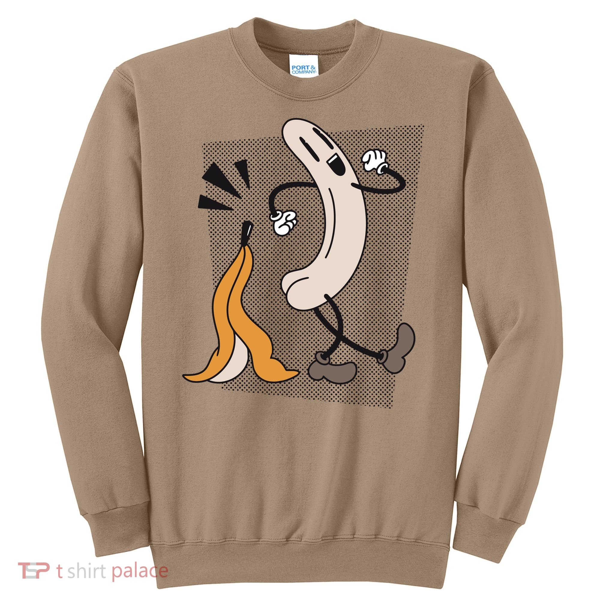 Funny Naked Banana Retro Cartoon 1 Sweatshirt