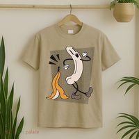Funny Naked Banana Retro Cartoon 1 T-Shirt thumb 2