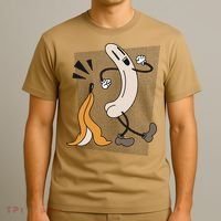 Funny Naked Banana Retro Cartoon 1 T-Shirt thumb 3