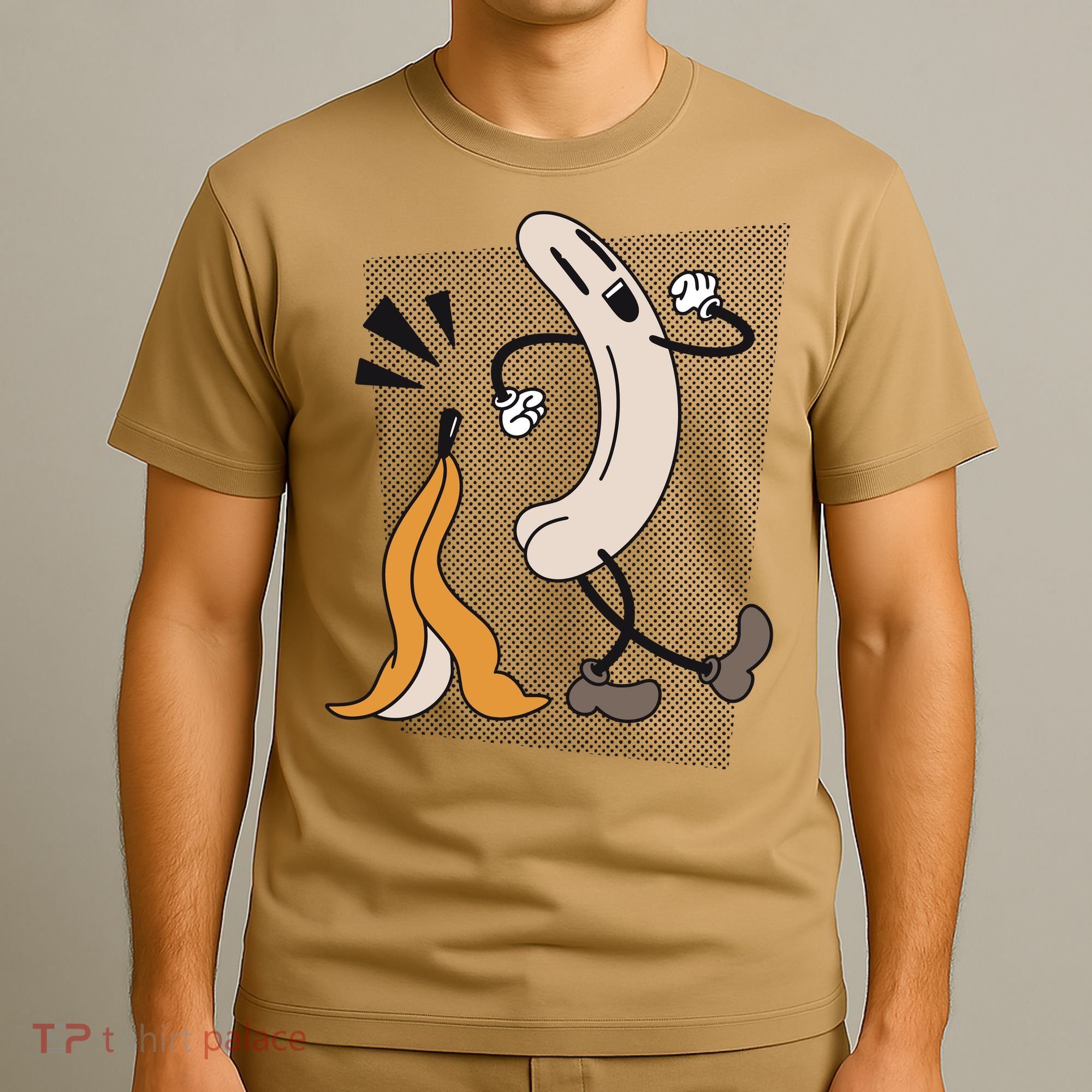 Funny Naked Banana Retro Cartoon 1 T-Shirt