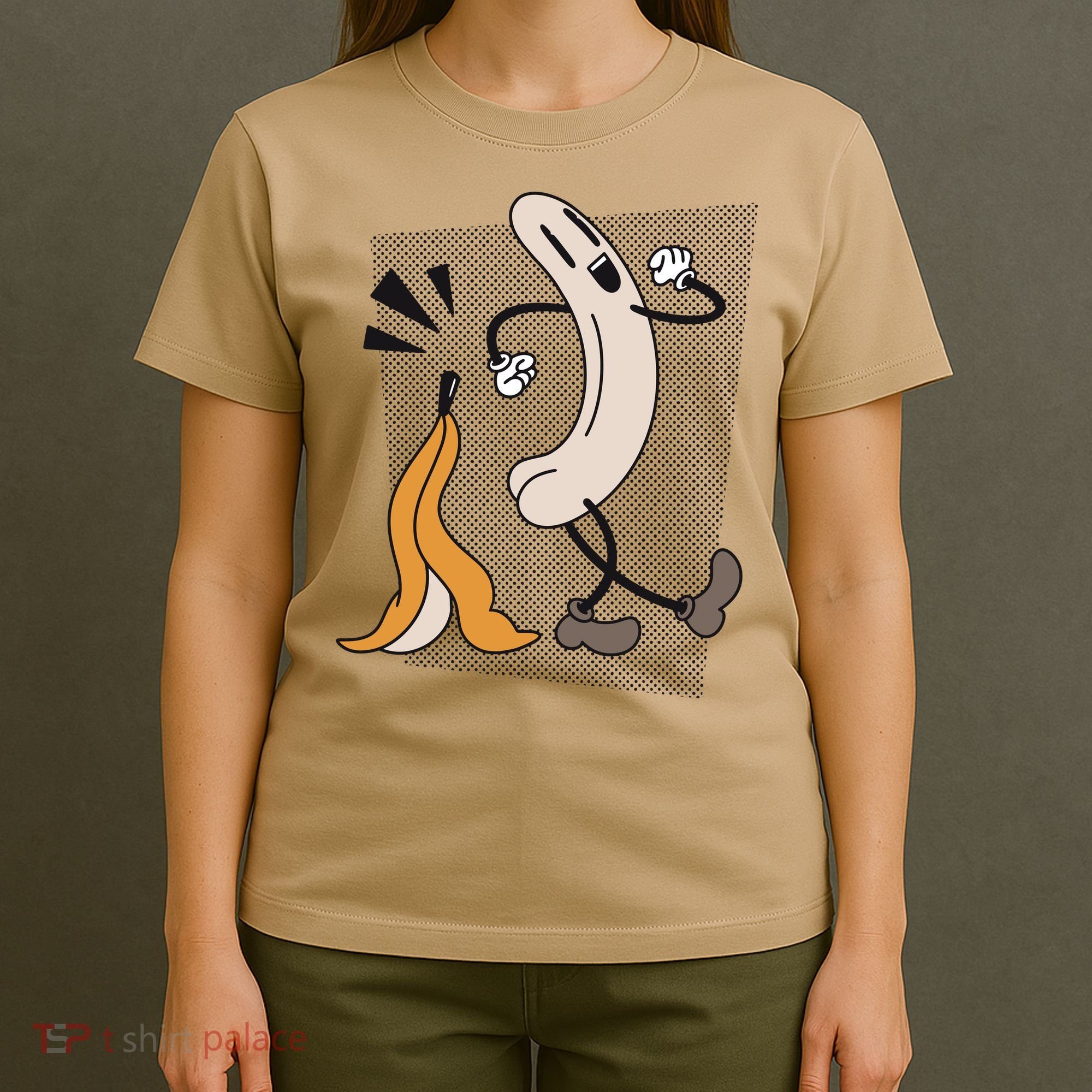 Funny Naked Banana Retro Cartoon 1 T-Shirt
