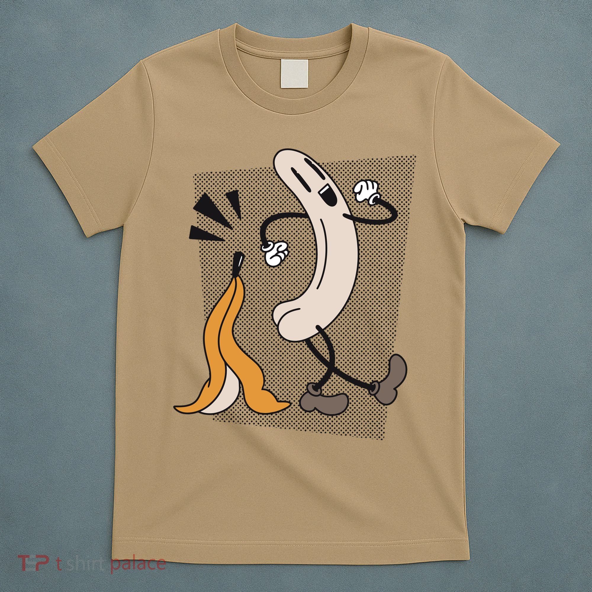 Funny Naked Banana Retro Cartoon 1 T-Shirt