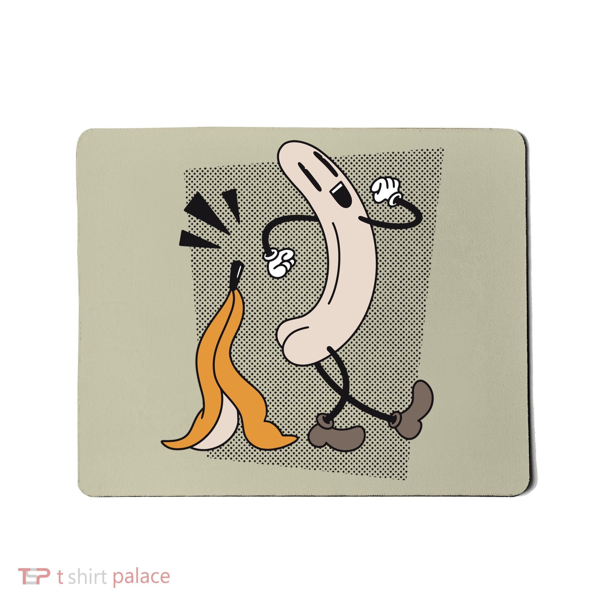 Funny Naked Banana Retro Cartoon 1 Mousepad