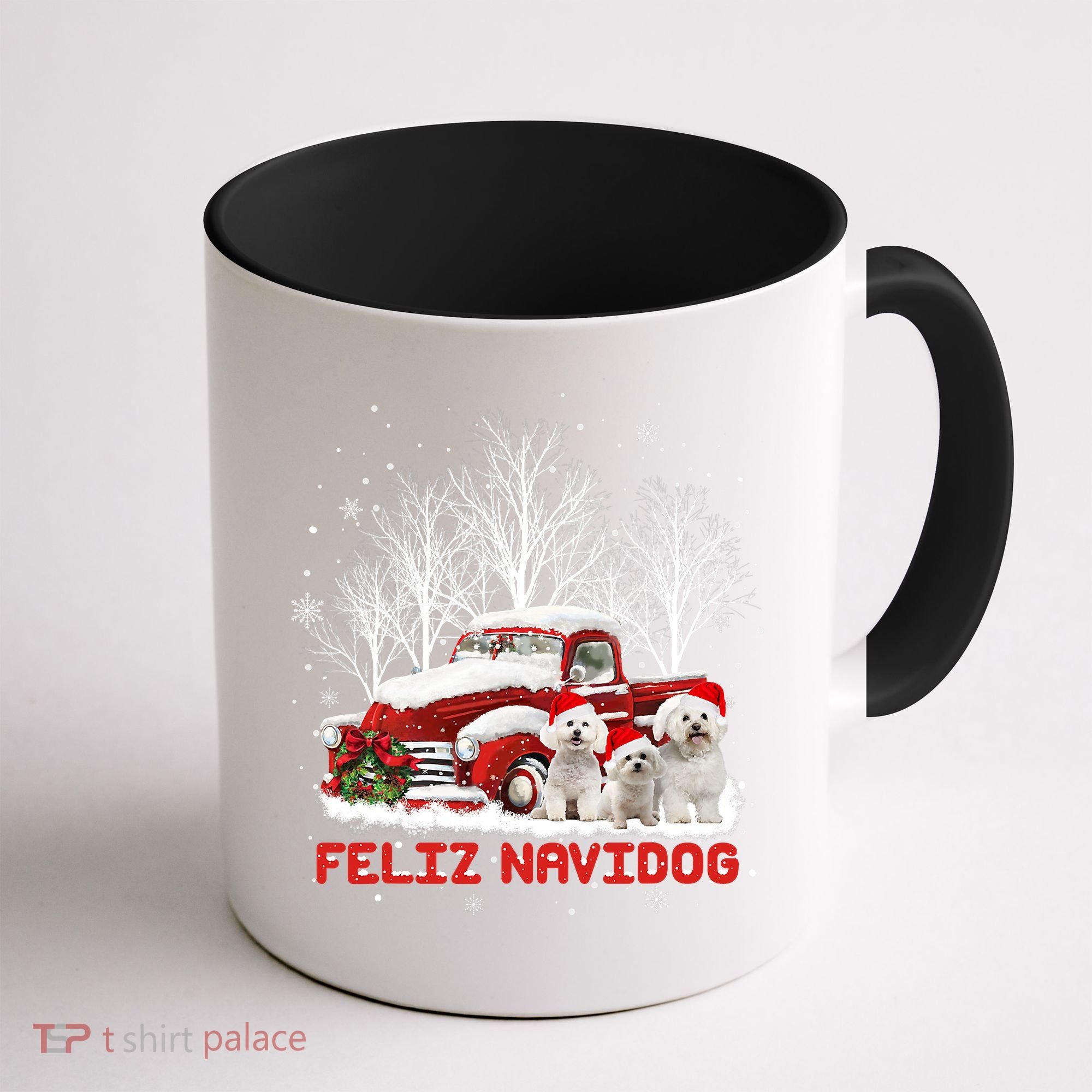 Feliz Navidog Bichon Frise Christmas Dog Lovers Feliz Navidad Coffee Mug