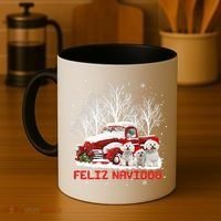 Feliz Navidog Bichon Frise Christmas Dog Lovers Feliz Navidad Coffee Mug thumb 4