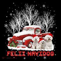 Feliz Navidog Bichon Frise Christmas Dog Lovers Feliz Navidad Coffee Mug thumb 5