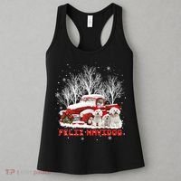 Feliz Navidog Bichon Frise Christmas Dog Lovers Feliz Navidad Women's Tank Top thumb 3
