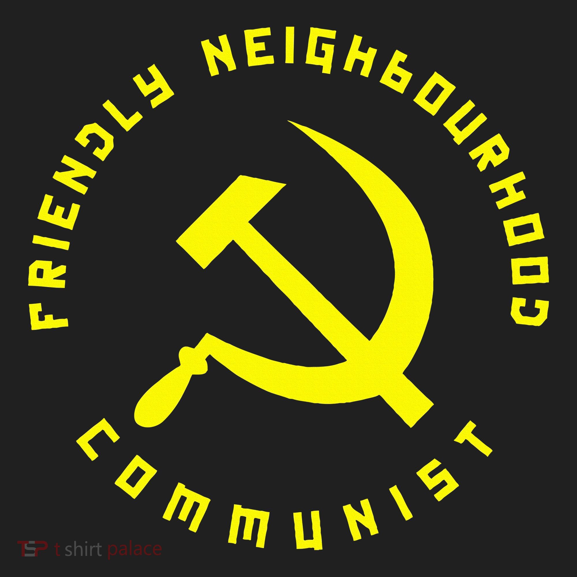 Friendly Neighbourhood Communist Funny Communism Ladies Heavyweight Boxy Pullover Hoodie