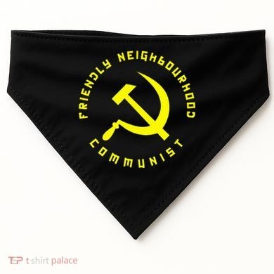Friendly Neighbourhood Communist Funny Communism USA-Made Doggie Bandana
