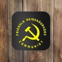 Friendly Neighbourhood Communist Funny Communism Coaster thumb 0