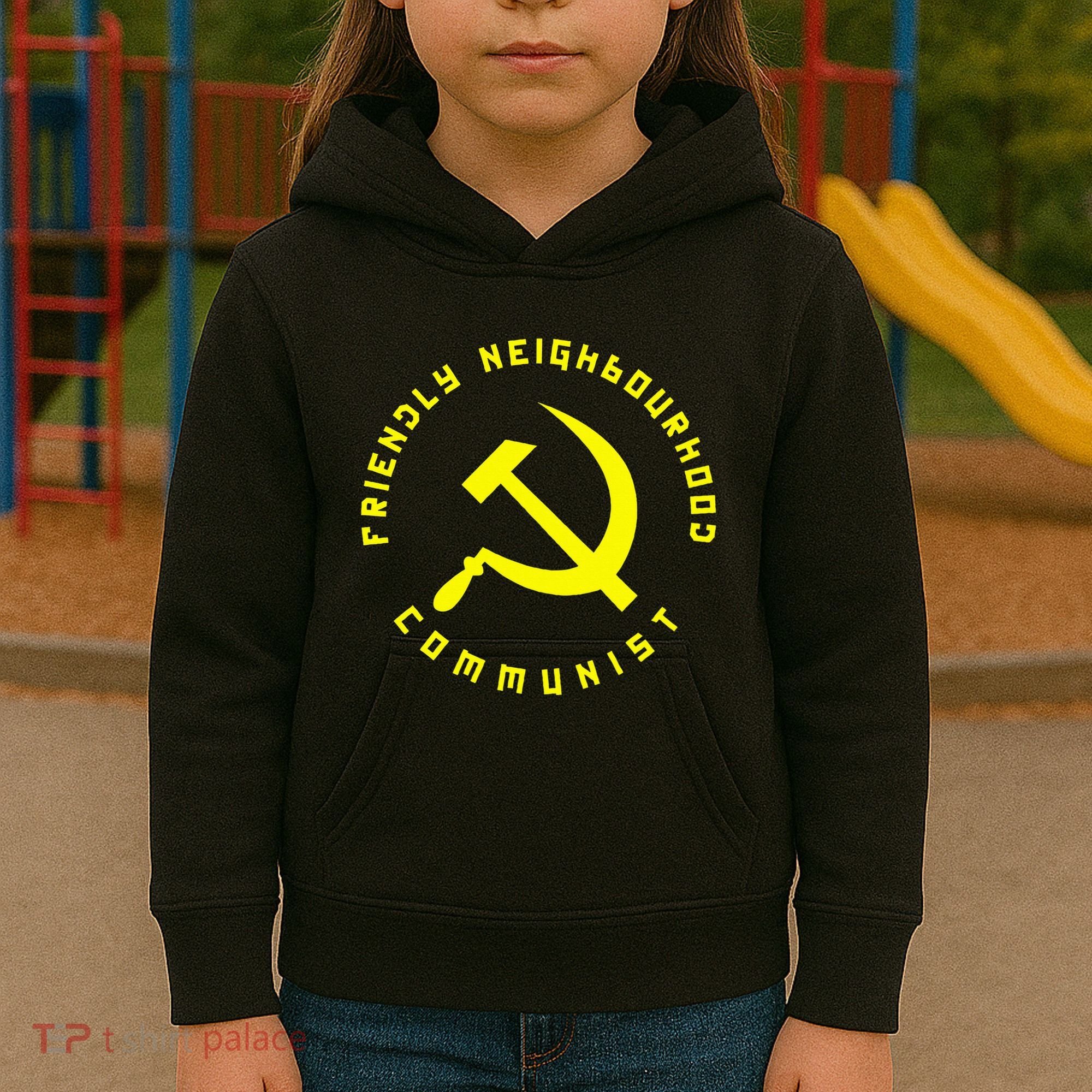 Friendly Neighbourhood Communist Funny Communism Kids Hoodie