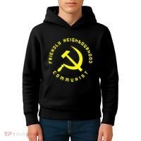 Friendly Neighbourhood Communist Funny Communism Kids Hoodie thumb 4