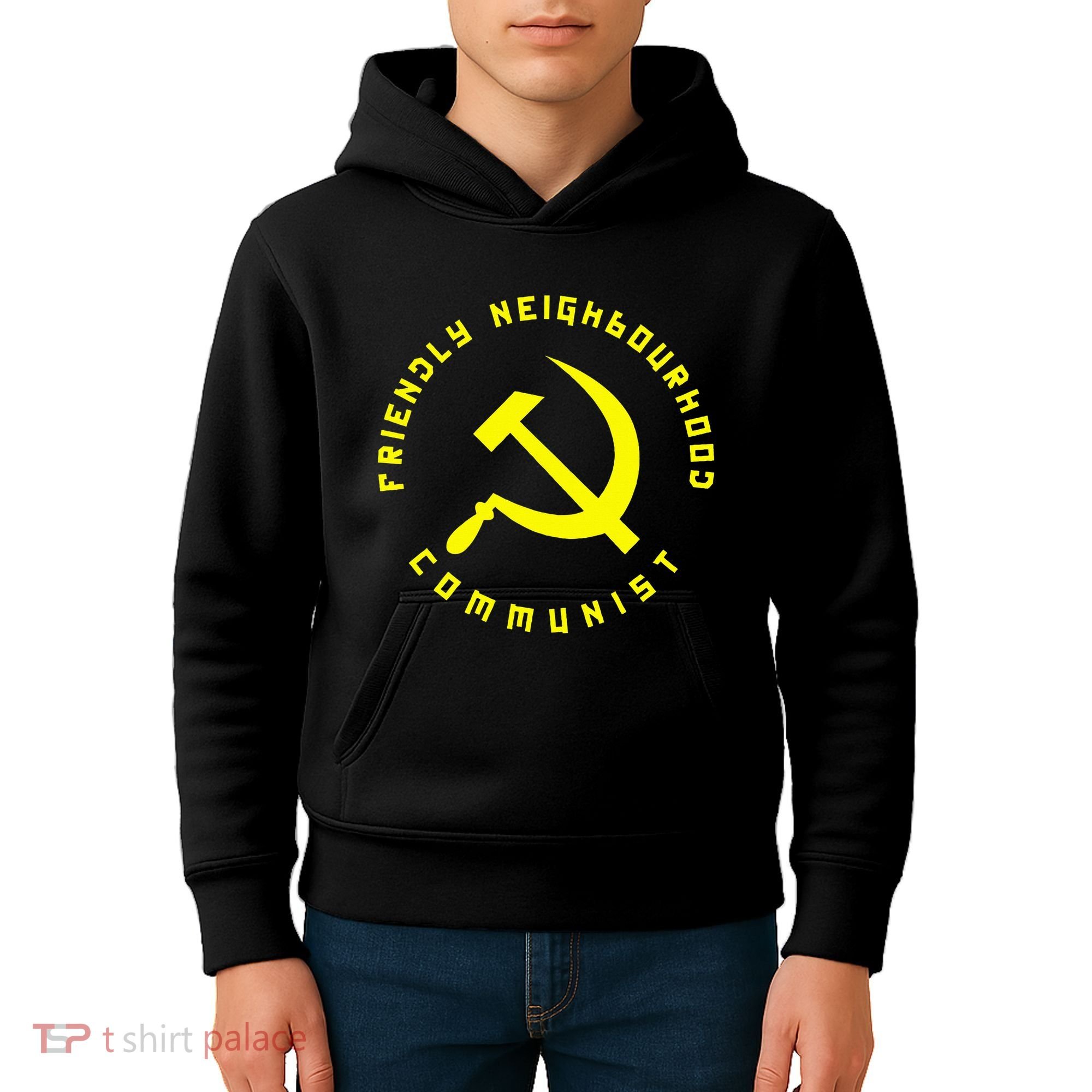 Friendly Neighbourhood Communist Funny Communism Kids Hoodie
