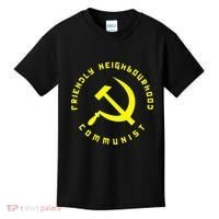 Friendly Neighbourhood Communist Funny Communism Kids T-Shirt thumb 0