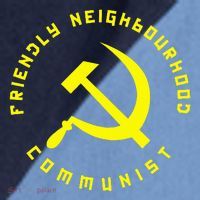 Friendly Neighbourhood Communist Funny Communism Raglan Baseball Sleeve Shirt thumb 2