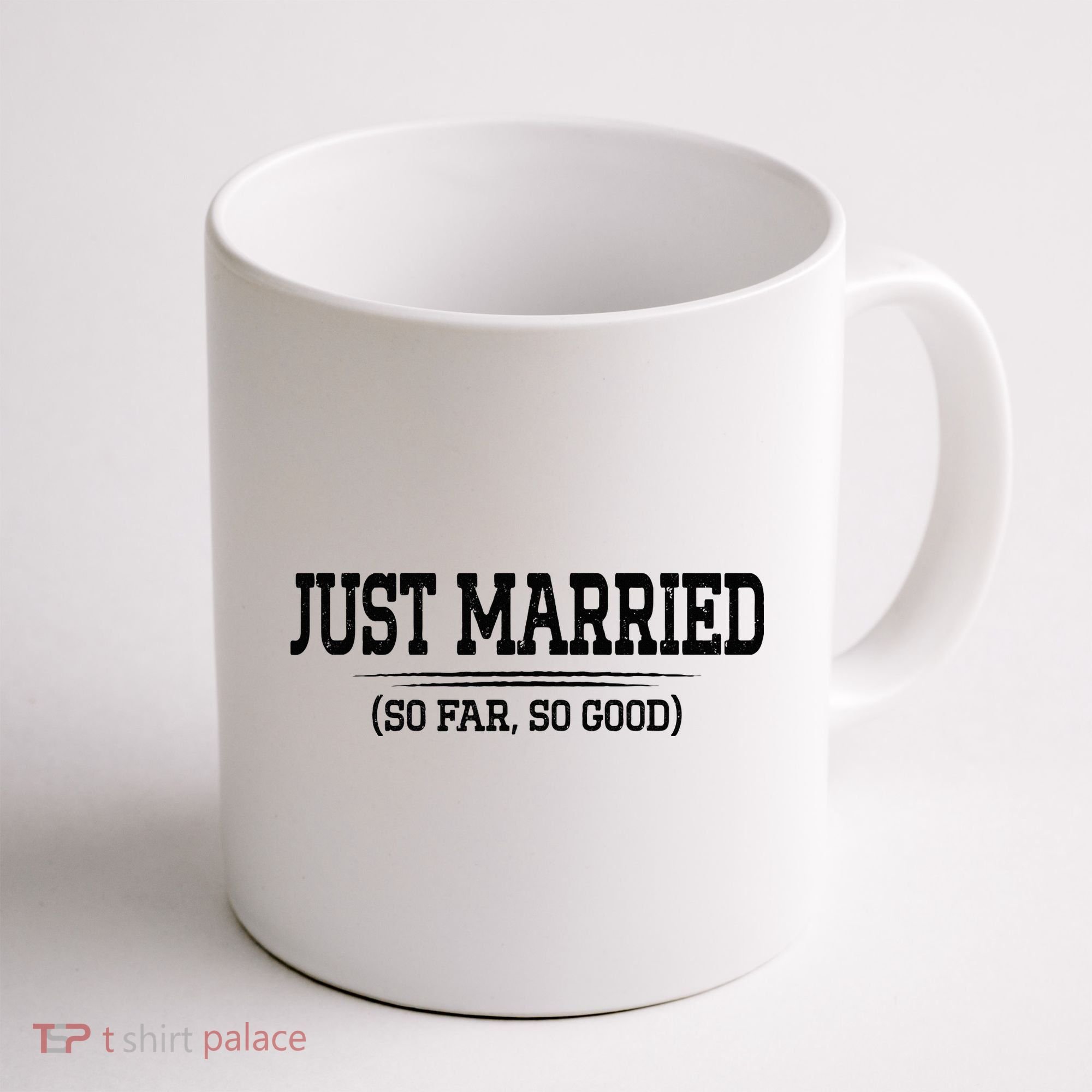 Funny Newlywed Couple Just Married So Far So Good Husband Coffee Mug