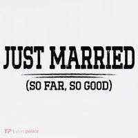 Funny Newlywed Couple Just Married So Far So Good Husband Women's Hoodie thumb 2