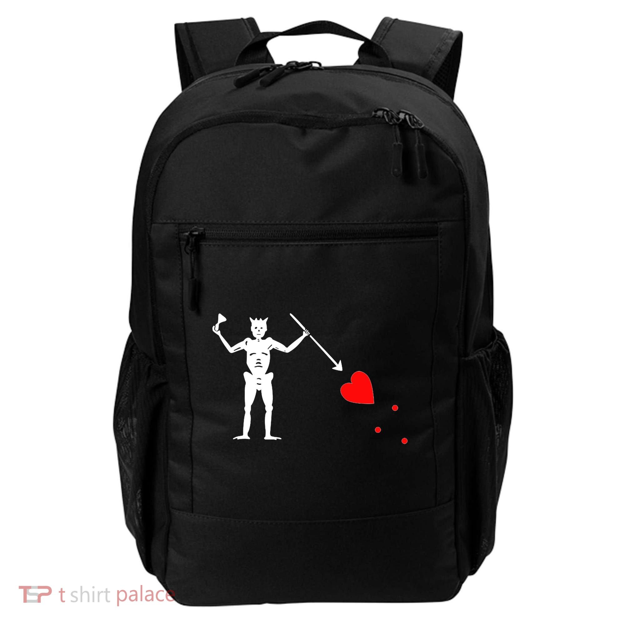 Funny North Carolina Pirate Flag Gift OBX Blackbeards Jolly Roger Gift Backpack