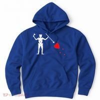 Funny North Carolina Pirate Flag Gift OBX Blackbeards Jolly Roger Gift Hoodie thumb 0