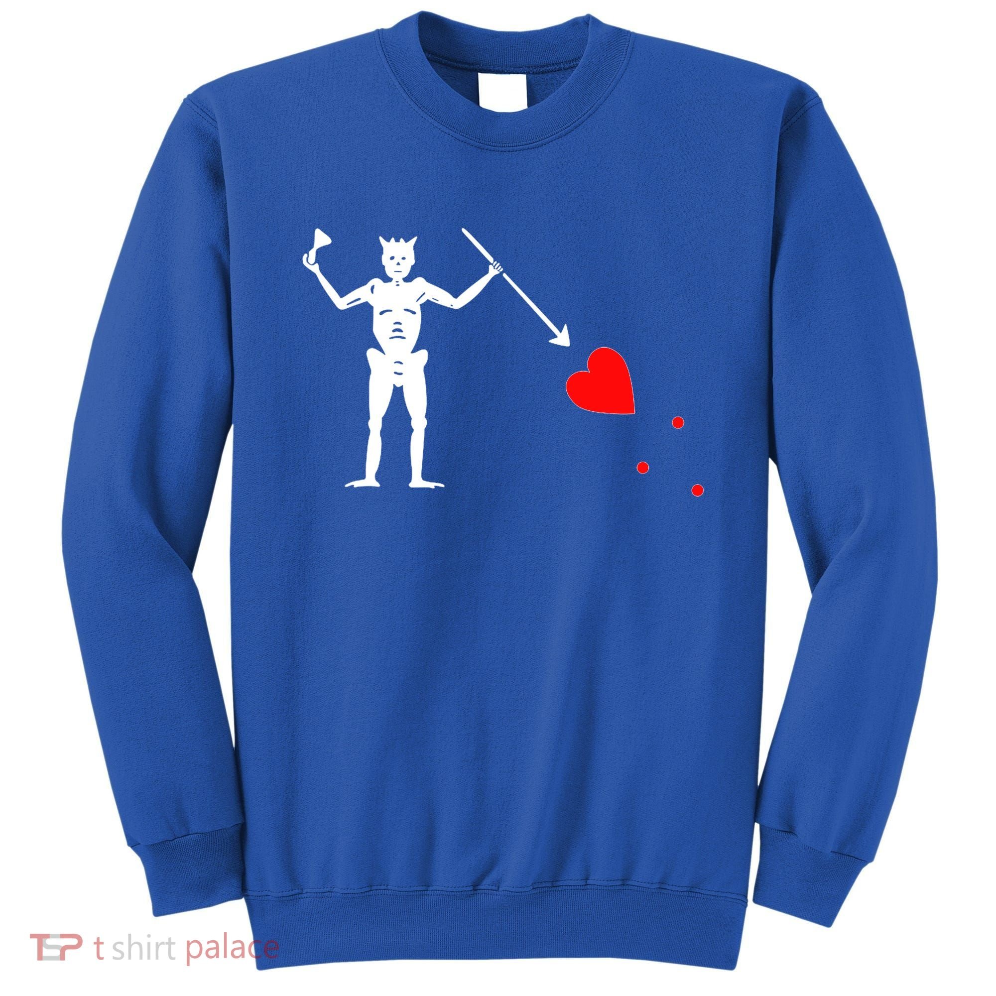 Funny North Carolina Pirate Flag Gift OBX Blackbeards Jolly Roger Gift Sweatshirt