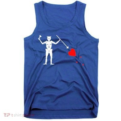 Funny North Carolina Pirate Flag Gift OBX Blackbeards Jolly Roger Gift Tank Top