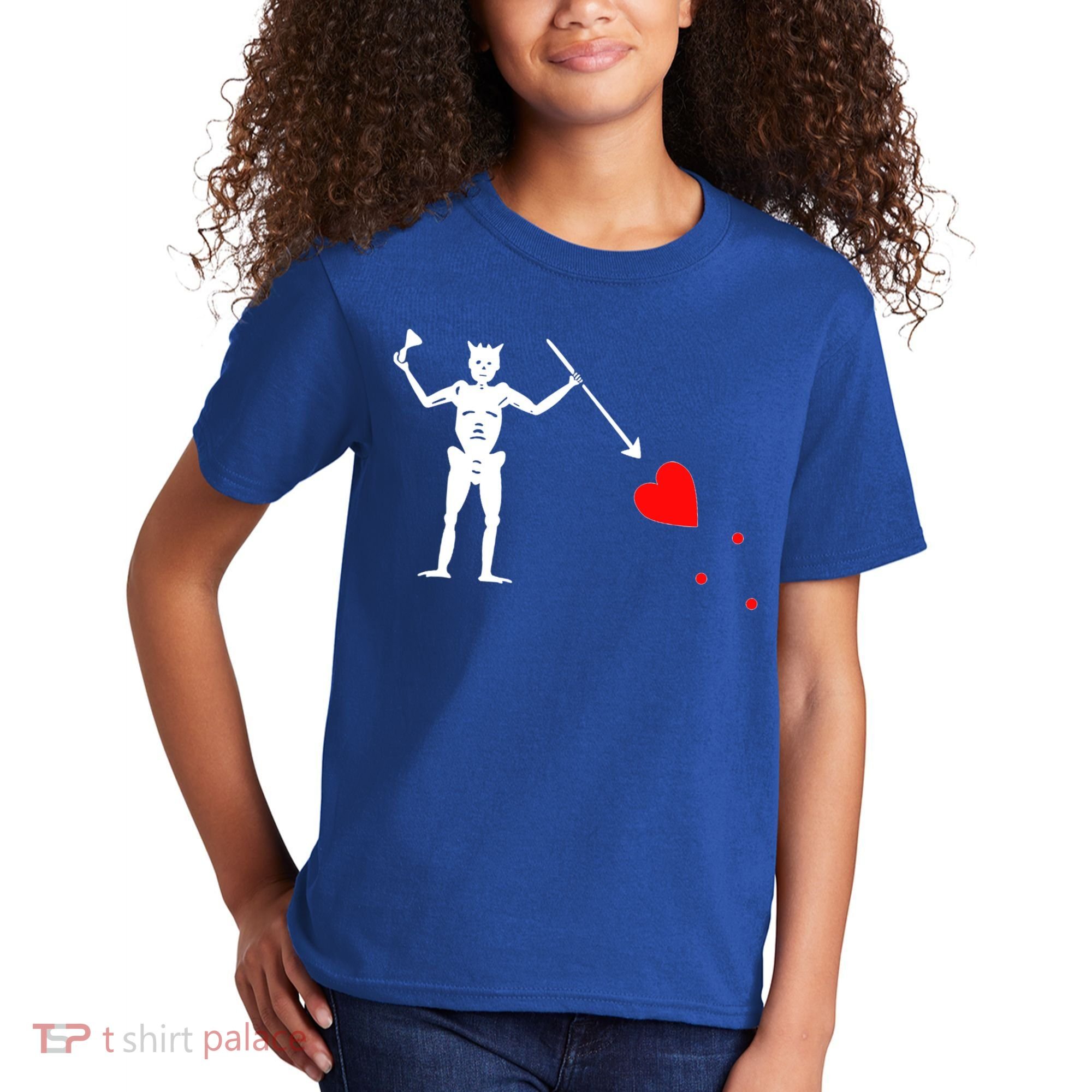 Funny North Carolina Pirate Flag Gift OBX Blackbeards Jolly Roger Gift Kids T-Shirt